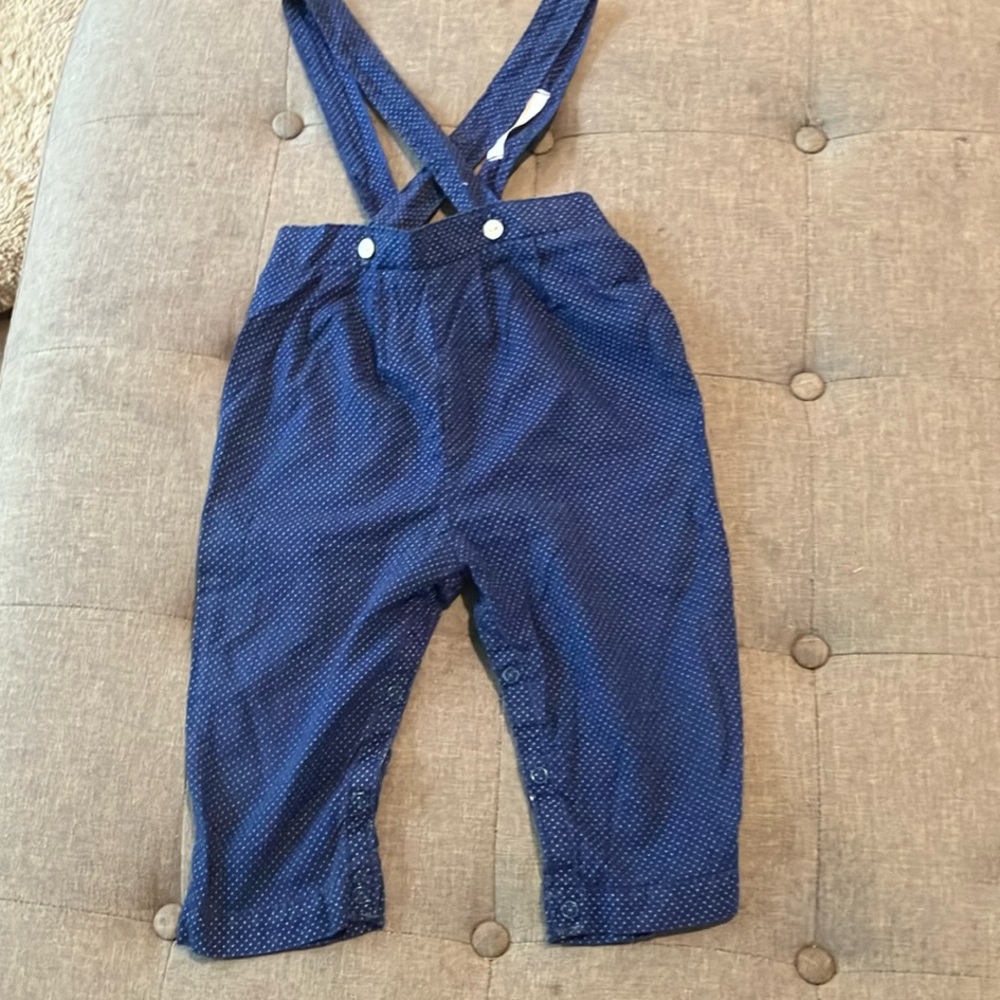 baby Dior Blue Polka Dot overall size 24 months